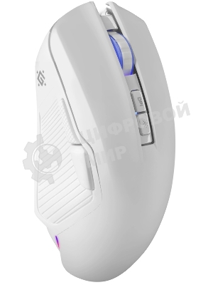 Мышь беспроводная/проводная Defender Whisper GM-209 белый, 7200 dpi, радиоканал, Bluetooth, USB, кнопки - 8
