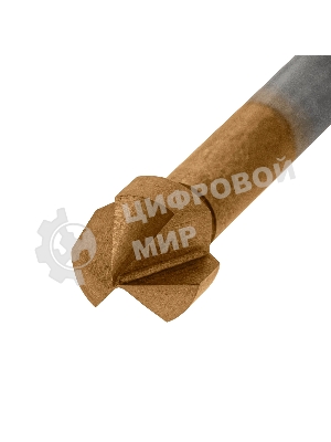 Зенковка конусная Denzel под М5, HSS, по металлу, цилиндрический хвостовик