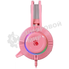 Гарнитура проводная с микрофоном A4 Bloody G521 розовый 2.3м мониторные USB оголовье (G521 (PINK))