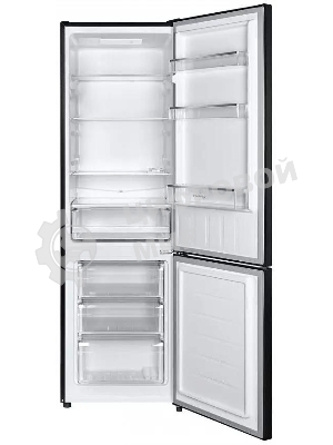 Холодильник Maunfeld MFF176SFSB черный двухкамерный 188/75л морозилка снизу, ручная разморозка