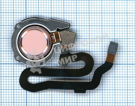 Кнопка HOME в сборе с механизмом и шлейфом для Huawei Honor 8, розовая