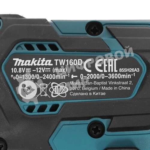 Гайковерт Makita TW160DZ аккум. патрон:квад.3/8