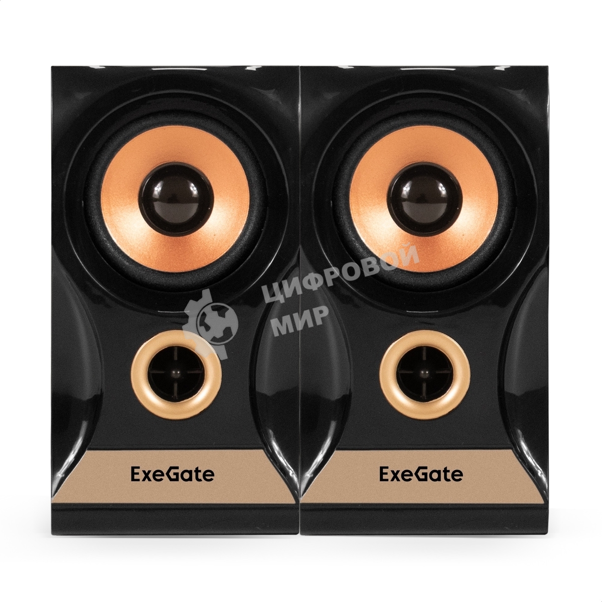 Акустическая система 2.0 ExeGate Maestro SPS-590 (Активная, питание 220В, 2х3Вт, 30-18000Гц, темное дерево, Color Box)