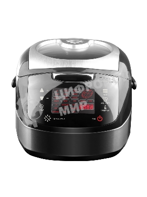 Мультиварка Centek CT-1472 Ceramic черный/сталь, 860 Вт, 5.0 л, LED, 21 программа