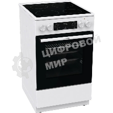 Плита электрическая Gorenje GEC5C42WG белый, конфорок 4 электрических, духовка 70 л, 50 см x 85 см x 59.4 см (без крышки)