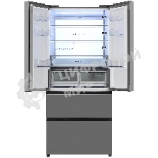 Холодильник Haier HB16FRSAAAERU серебристый трехкамерный 338/109л морозилка снизу, No Frost