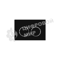 Кнопка смыва BAU Round для инсталляции IDEAL, черная матовая