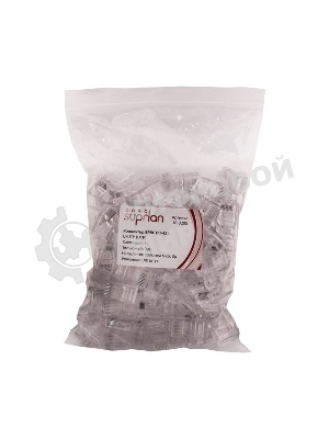 Коннектор Suprlan 10-0209, UTP cat.5e, RJ45, серый (упак.: 100 шт)