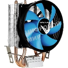 Кулер Aerocool Formula Verkho 2 серебристый/синий 90мм алюминий+медь 2000rpm 25db 4-pin 110W 142мм