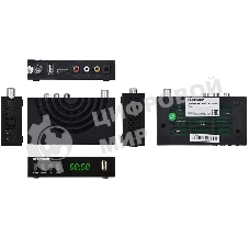 Приставка для цифрового ТВ Starwind CT-220 черный, DVB-T2, DVB-T, DVB-C, HDMI, USB 2.0 х2