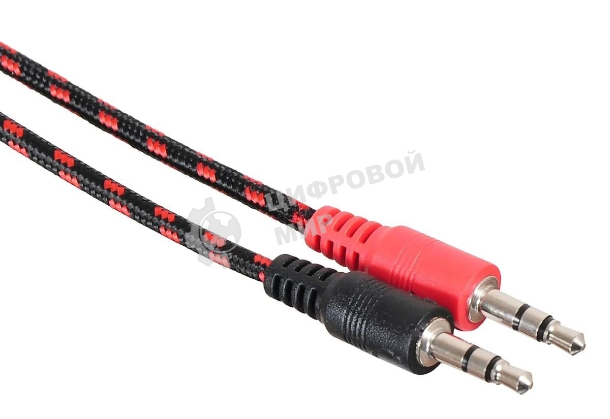 Гарнитура проводная с микрофоном Oklick Phoenix HS-L320G черный/красный 1.9м мониторы оголовье (NO-3000)