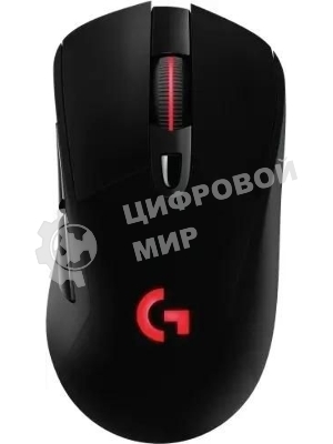 Мышь игровая Logitech G703 Lightspeed черная, сенсор 100-25600dpi (Hero25K), беспроводная 2.4GHz + USB 1,8м, 5 программируемых кнопок + колесо прокрутки, RGB-подсветка, под правую руку