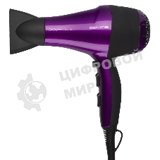 Фен Polaris PHD 2077i фиолетовый/черный, 2000 Вт, компактный, ионизация