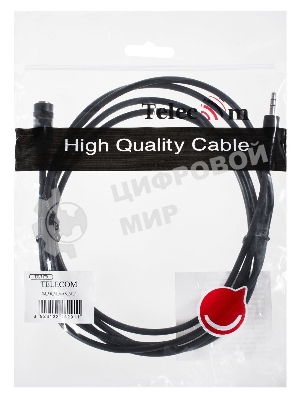 Кабель удлинительный Telecom 3.5 Jack (M) - 3.5 Jack (F), стерео, аудио, 2м