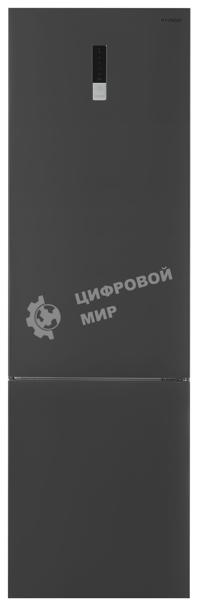 Холодильник Hyundai CC3595FIX нержавеющая сталь двухкамерный 245/115л морозилка снизу
