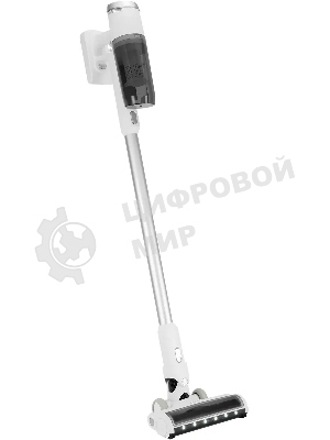 Пылесос вертикальный Hyundai HYV-S5550 белый/серебристый, питание от аккумулятора, 100 Вт, уборка сухая, пылесборник 0.5 л