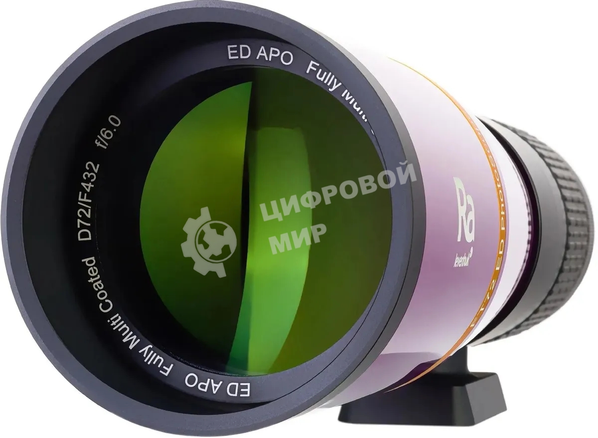 Телескоп Levenhuk Ra FT72 ED рефрактор d72 fl432мм 144x фиолетовый/черный