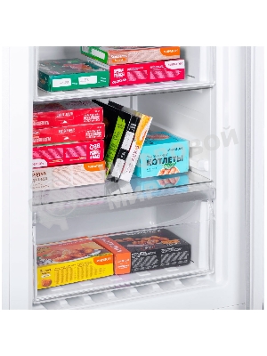 Холодильник Maunfeld MFF200NFW белый глянц. двухкамерный 271/106л морозилка снизу, No Frost