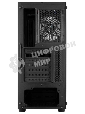 Корпус Aerocool/Formula Menace Saturn RGB-G-BK-v1 (3xUSB, 2xAudio, 0.5 мм, 120 мм FAN, прозрачная стенка-закаленное стекло, mATX