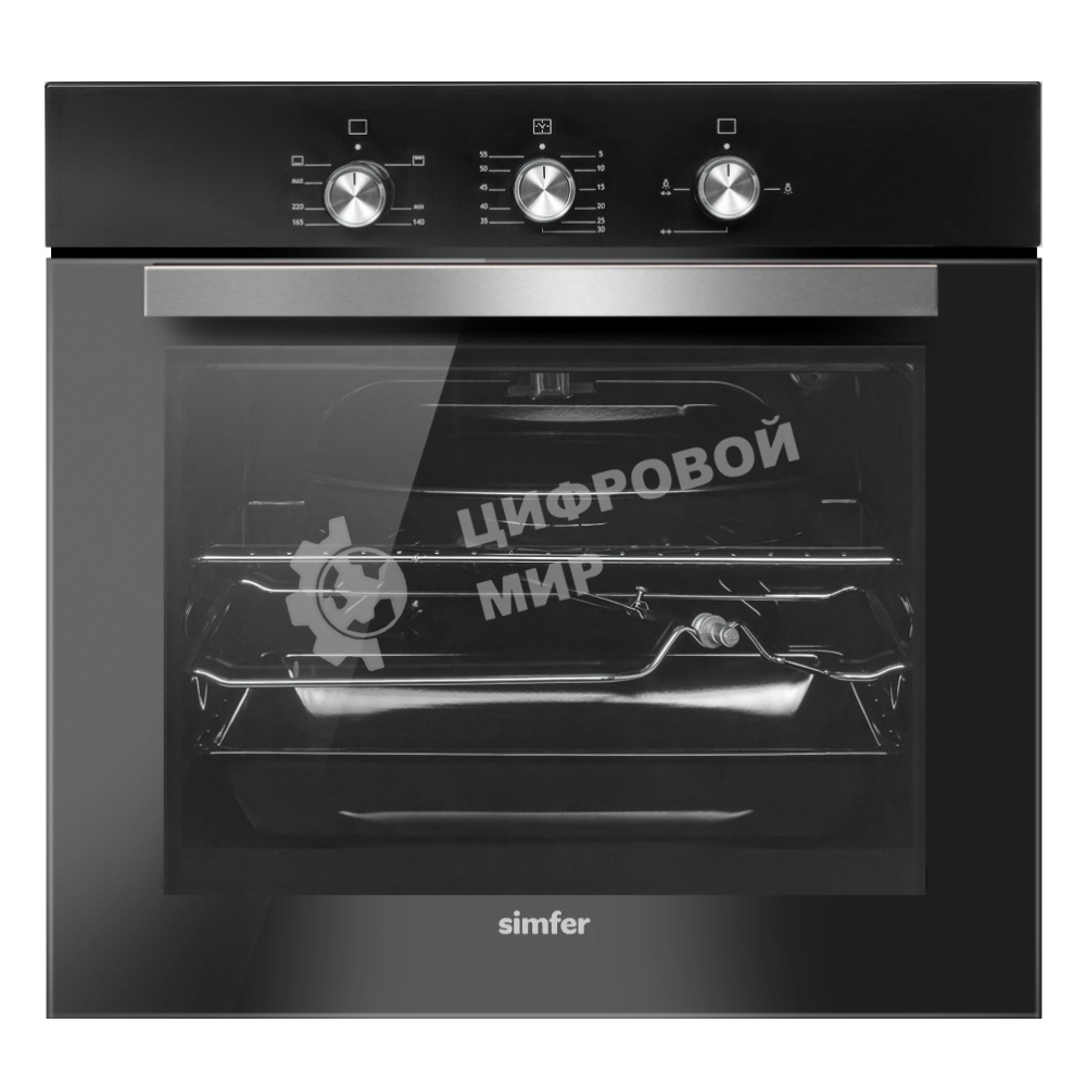 Газовый духовой шкаф Simfer B6Gb12016 черный