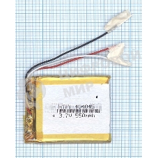 Аккумулятор Li-Pol (батарея) 4x40x45мм 3pin 3.7V/550mAh