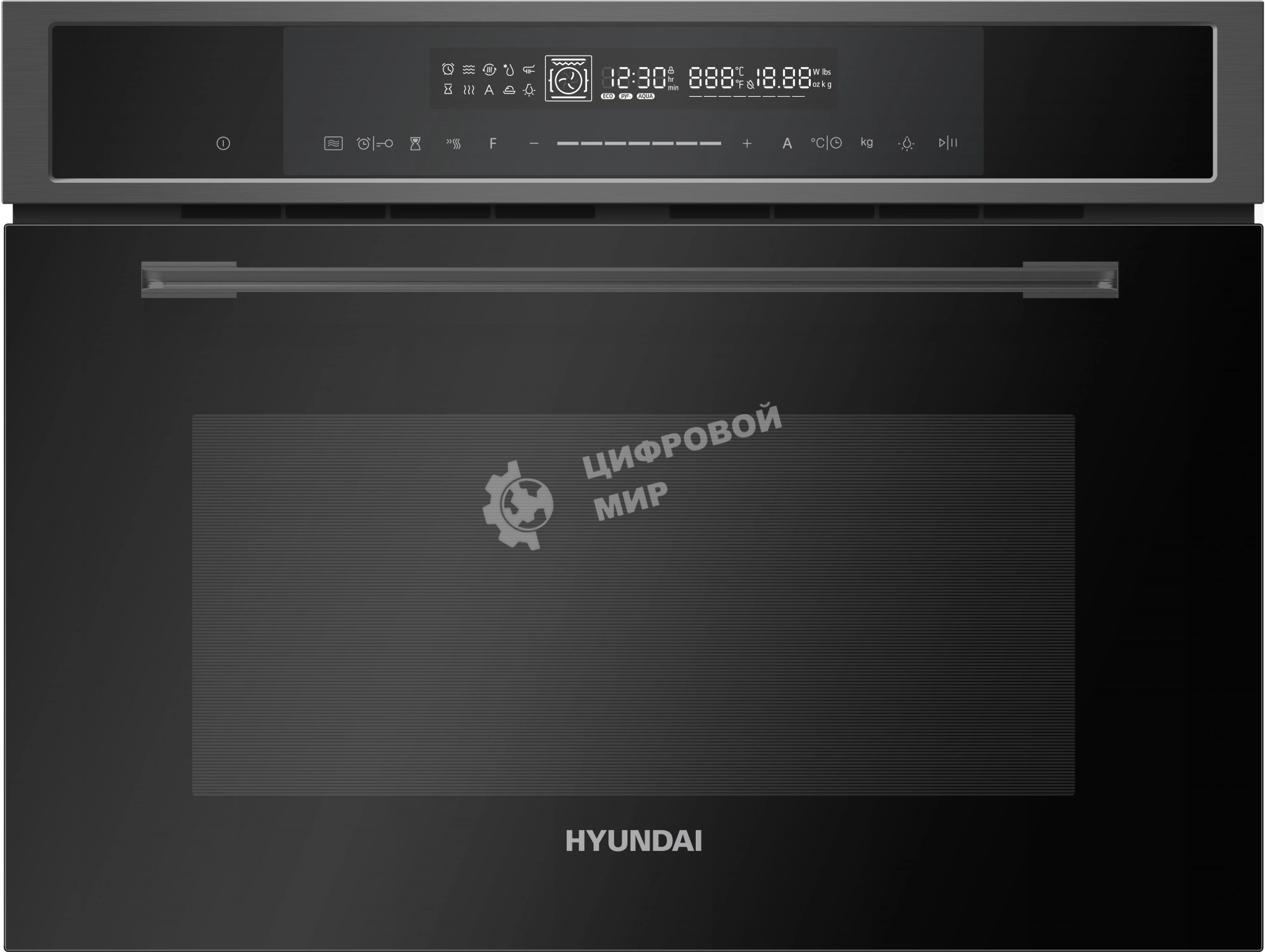 Духовой шкаф Электрический Hyundai HMEO 6580 DX черный