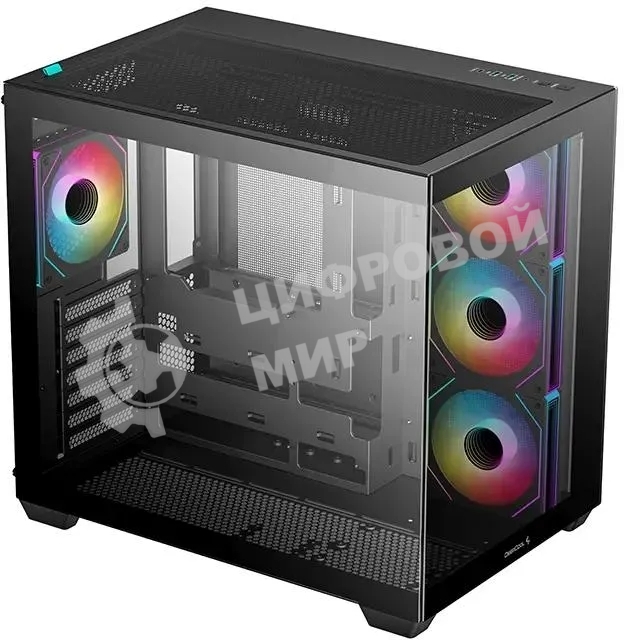 Компьютерный корпус Deepcool CG530 4F черный без БП ATX 2x120мм 2x140мм 2xUSB 2.0 1xUSB 3.0 audio bott PSU