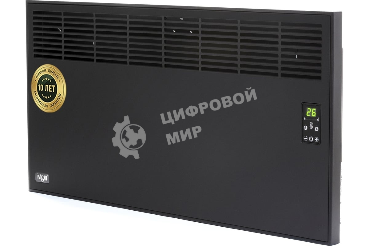 Конвектор электрический iVigo EPK4590E25 2500Вт черный матовый