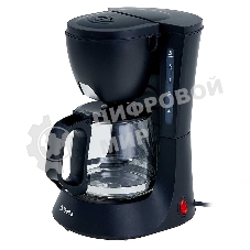 Кофеварка капельная Delta DL-8153 черный, исп. кофе - молотый, 0,6 л, 600 Вт