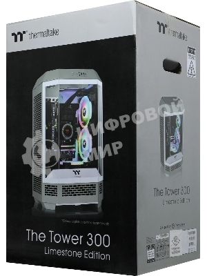 Компьютерный корпус Thermaltake The Tower 300 серый, Micro-Tower, без БП, CA-1Y4-00SIWN-00
