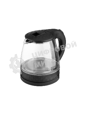 Чайник электрический Homestar HS-1053 1.2 л, стекло/пластик, черный
