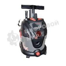 Строительный пылесос ИНТЕРСКОЛ PU-20/1400P серый, 230/1400 Вт, уборка сухая/сбор воды/выдув, пылесборник мешок/контейнер, 20 л