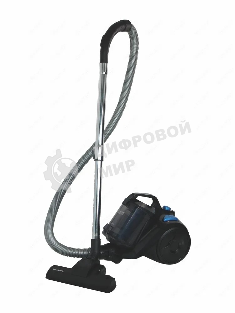 Пылесос WILLMARK VC-2057CY (2000Вт., объем 4.5л., без мешка., ругулятор мощности., доп насадка.,)