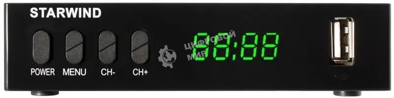 Ресивер DVB-T2 Starwind CT-220 черный