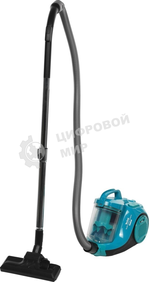 Пылесос Tefal TW2922EA бирюзовый/черный, 750/2100Вт, уборка сухая, пылесборник контейнер 1.5л