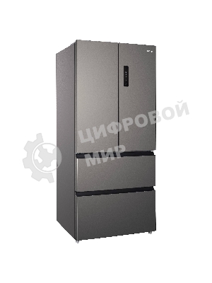 Холодильник Korting KNFF 82535 X нержавеющая сталь трехкамерный 354/186л морозилка снизу