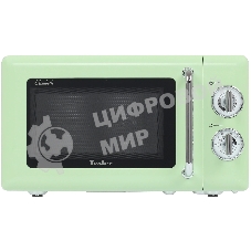 Микроволновая печь Tesler MM-2045 зеленый, 20 л, 700 Вт, переключатели - поворотный механизм