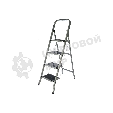 Лестница-стремянка FIT РОС стальная, 4 широкие ступени, Н=129 см, вес 6,25 кг 65383
