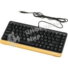 Комплект клавиатура+мышь A4Tech FStyler F1110 проводной, USB, 2000 DPI, чёрный/жёлтый