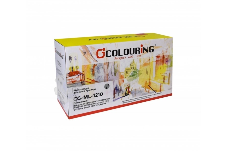 Картридж лазерный Colouring CG-ML-1210 черный (2500 стр.) для принтеров Samsung ML-1010/1020M/1210/1220M/1250/1430/SF5100/5100P/Xerox Phaser 3110/3210/Lexmark E210/212