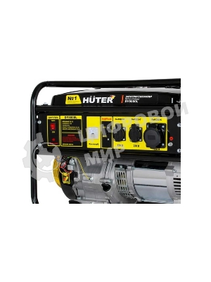 Электрогенератор бензиновый Huter DY8000L, 6.5 кВт, 91 дБ, 69.8 кг