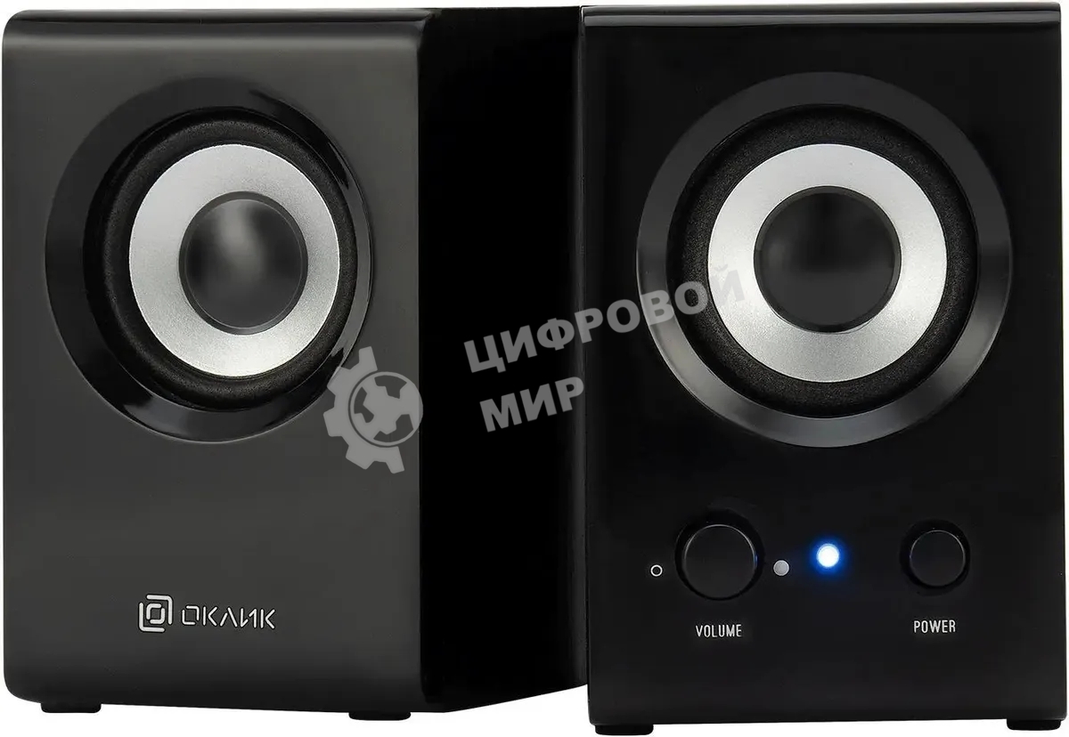 Акустическая система Oklick OK-160 2.0 черный 6Вт
