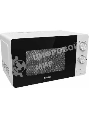 Микроволновая печь Gorenje MO20E1W белый, 20 л, 800 Вт, переключатели - поворотный механизм