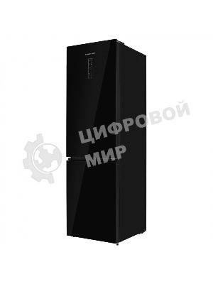 Холодильник Schaub Lorenz SLU S344GY7EI черный двухкамерный 235/109л морозилка снизу, No Frost