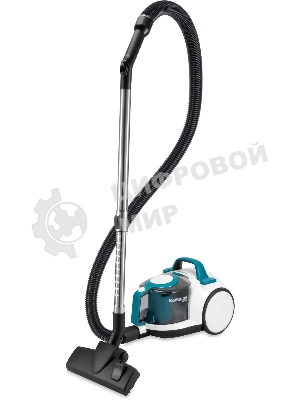 Пылесос Hyundai HYV-C5460 белый/бирюзовый, 380/2200 Вт, уборка сухая, пылесборник контейнер 2.5 л
