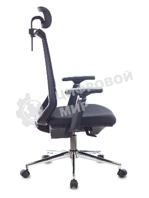 Кресло Бюрократ MC-612N-H TW-01 черный, сетка, подголовник