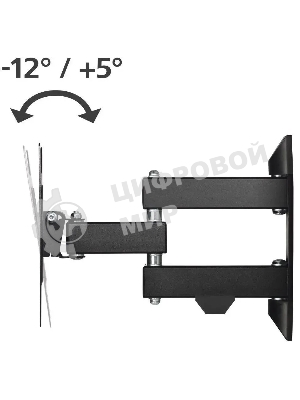 Кронштейн для телевизора Hama 00220822 черный 19