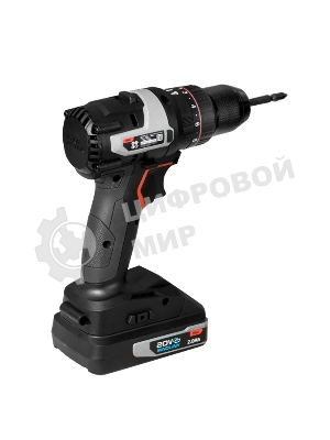 Дрель-шуруповерт Deli DE-CZ20-1D2, 20 В, 2 Ач, 70 Нм, бесщеточный, ударный