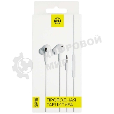 Проводные наушники Red Line SP18 белый, вкладыши, Jack 3.5 мм, встроенный микрофон