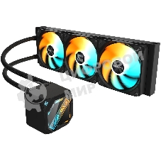 Жидкостная система охлаждения GIGABYTE Gaming GME 360 ARGB черный, алюминий/медь, 2200 об/мин, 35.8 дБ, 4 pin